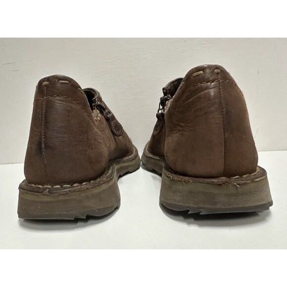 Timberland men size 8.5 M casual brown leather shoes with zip main image 9